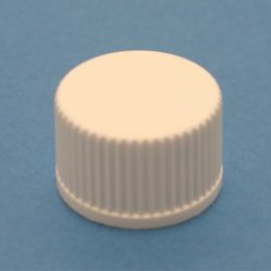 DIN 18mm White Ribbed Unlined Cap
